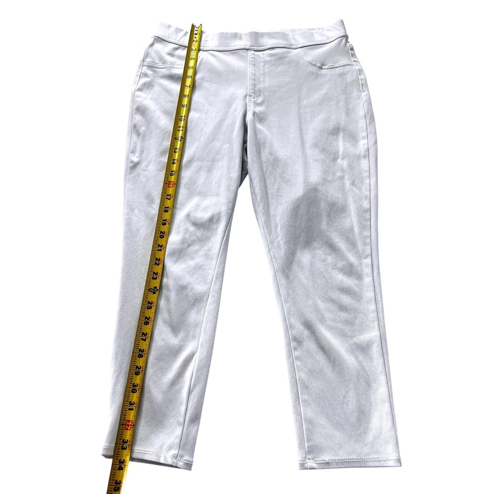 Time And Tru White Jeggings XL-16-18 Pull On Casual Stretch‎ - Picture 8 of 10